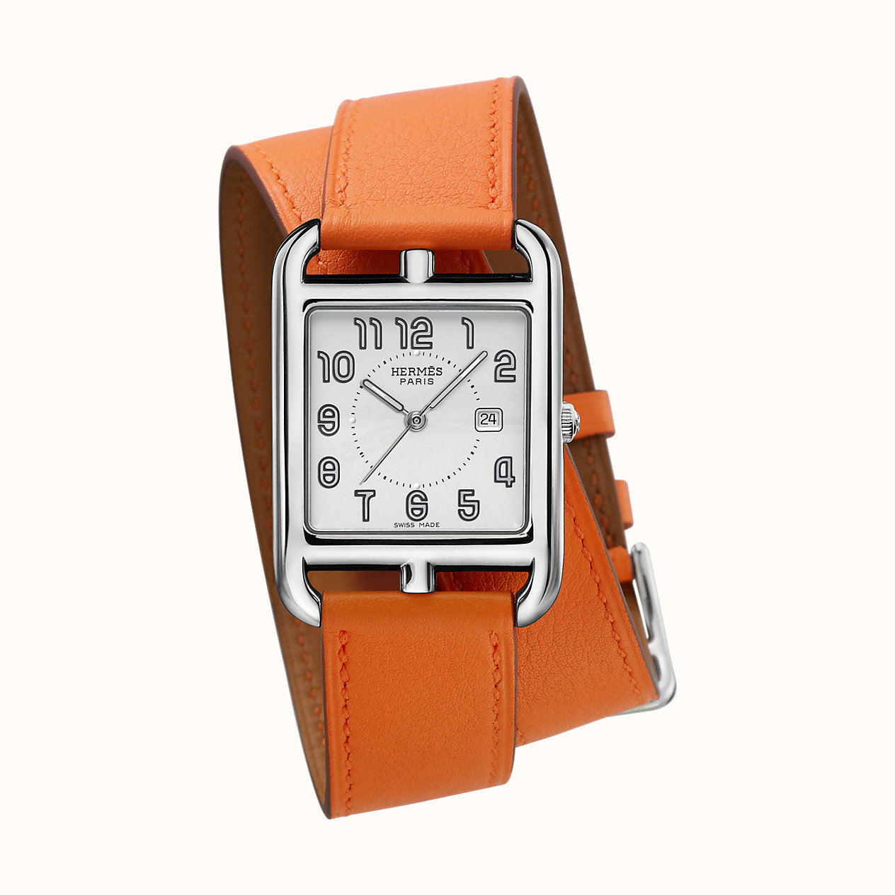 에르메스 케이프 Cape Cod watch, 29 x 29 mm W043665WW00